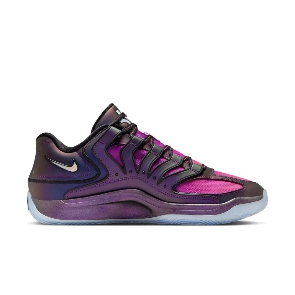 Mens 9.5 Nike KD 18 Eggplant Vivid Purple Black Basketball Shoes IM5843-500 NEW